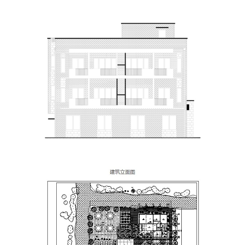 某三层客栈民宿完整CAD图纸含平立剖、节点图