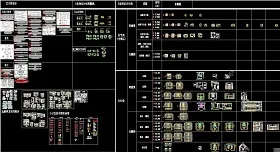 公共卫生间残疾人卫生间平面CAD图块