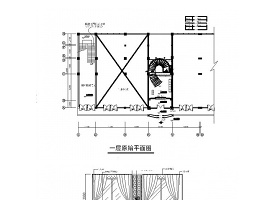 清静书吧CAD室内装修图