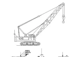 7个塔吊等机械cad图-主体结构