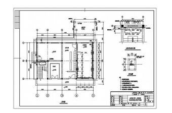 江西省某公共浴室给排水CAD图纸