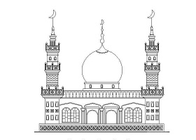 米泉某清真寺建筑CAD施工详图