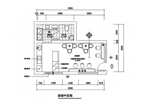 奶茶铺奶茶店饮品店装修CAD图纸