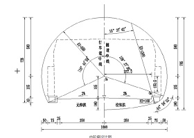 隧道棚洞的全套設計施工圖紙cad