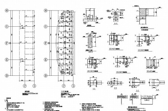 某地钢结构舞台CAD结构图