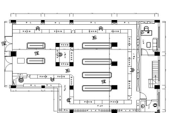 240平米药店平面布置图CAD图纸