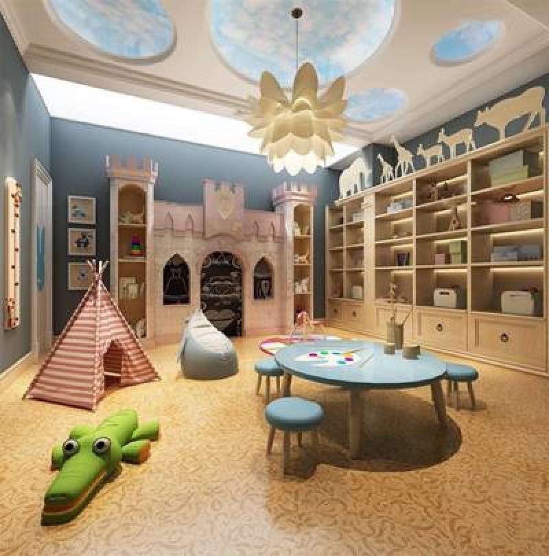 现代儿童活动室3D模型下载 现代儿童活动室3D模型下载