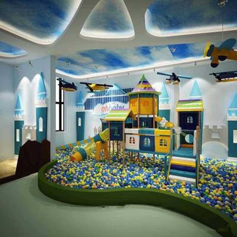 现代儿童游乐区3D模型下载 现代儿童游乐区3D模型下载