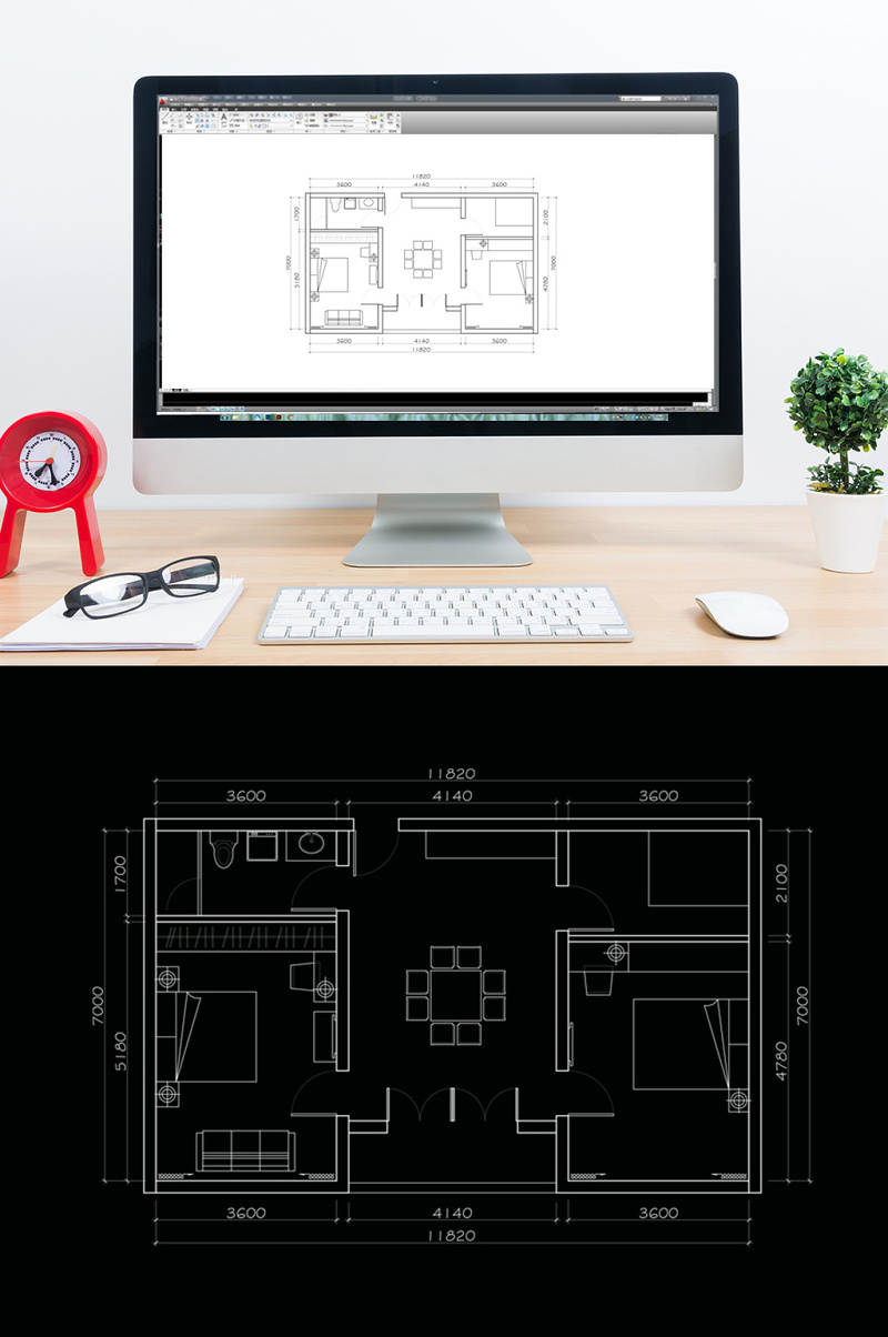 CAD居室室内户型平面布局方案