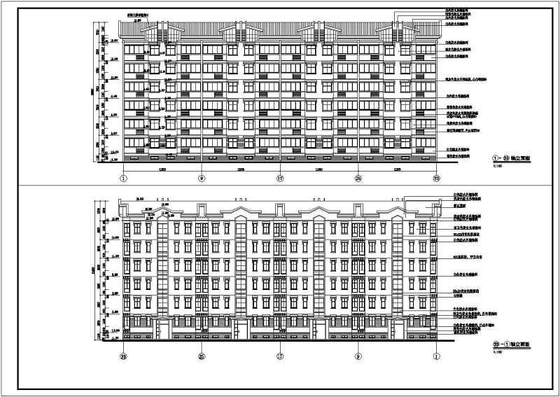某多层住宅建筑设计方案全套CAD图
