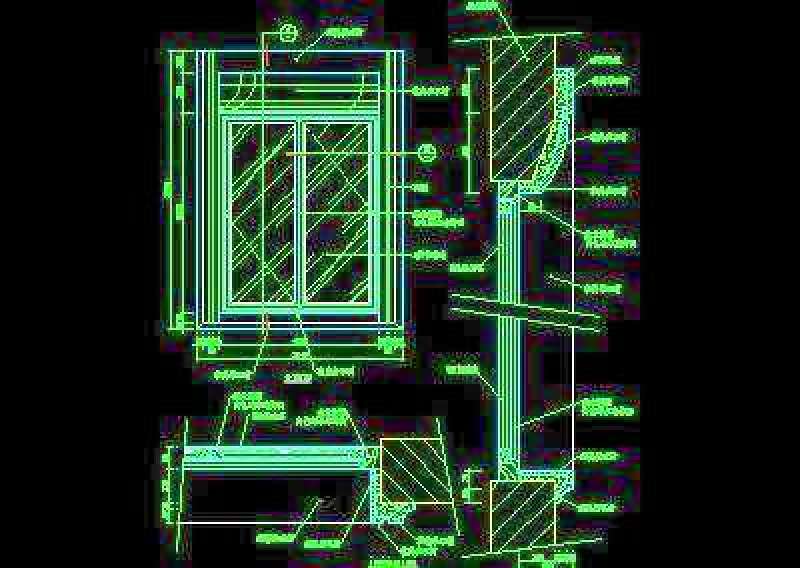 CAD窗详图素材33