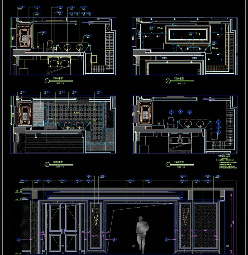原创展厅平立面CAD施工图
