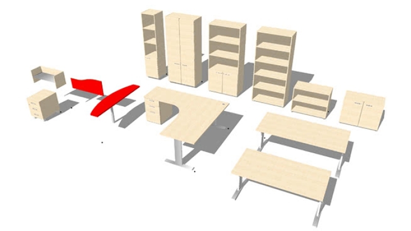 书桌椅组合 草图大师模型SU模型下载 书桌椅组合 草图大师模型SU模型下载