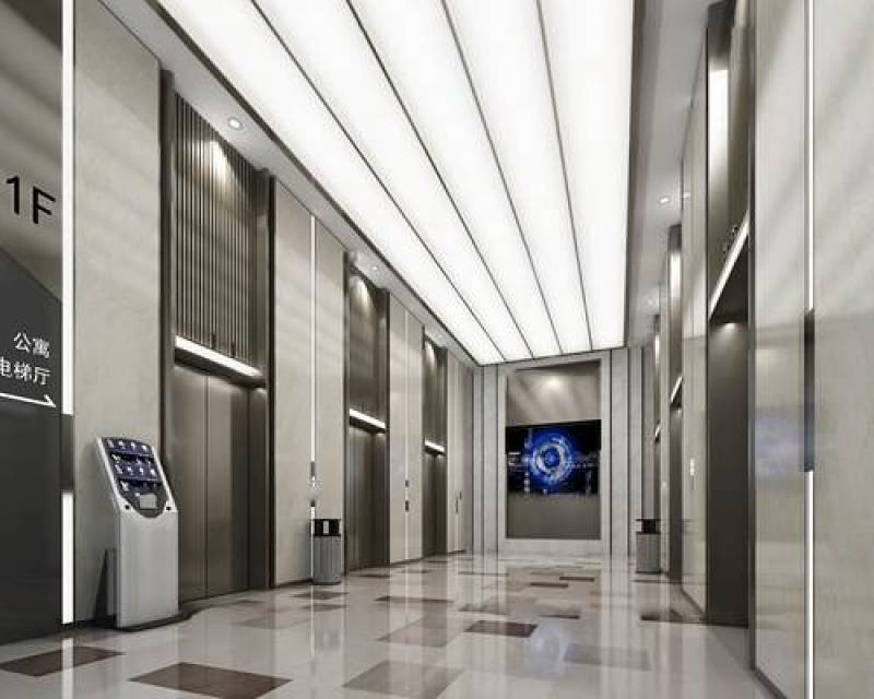 现代电梯厅3d模型下载 现代电梯厅3d模型下载