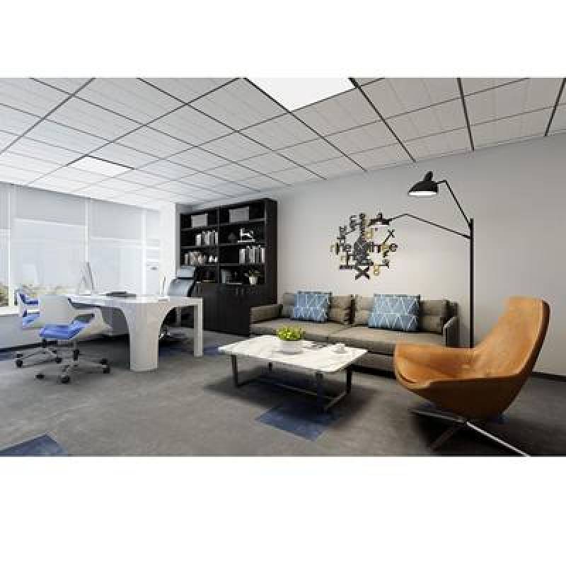 现代经理室办公空间3D模型下载 现代经理室办公空间3D模型下载