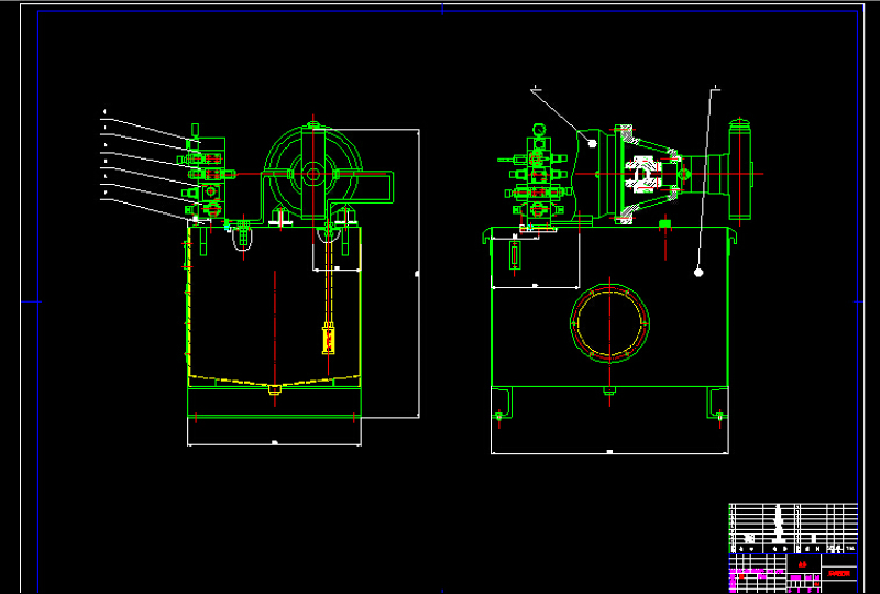 泵站的总图CAD图纸