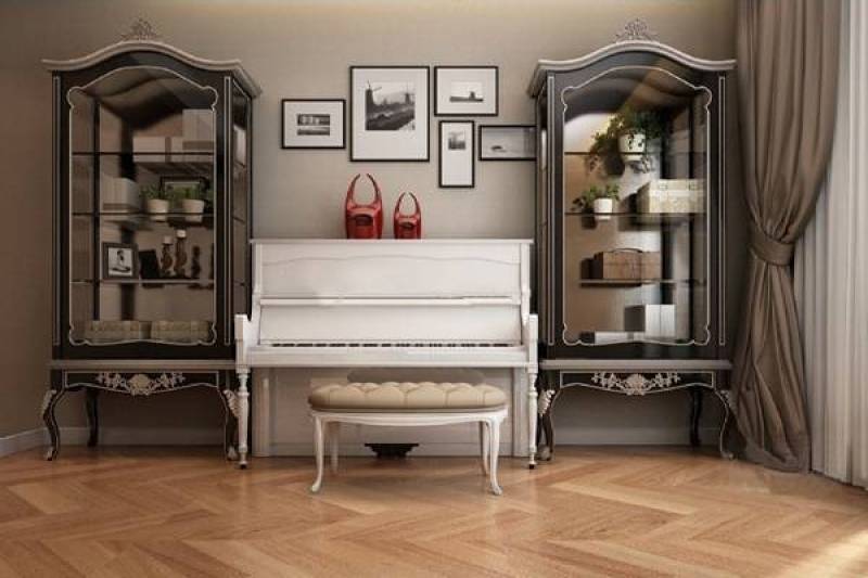 美式装饰柜钢琴组合3D模型下载 美式装饰柜钢琴组合3D模型下载