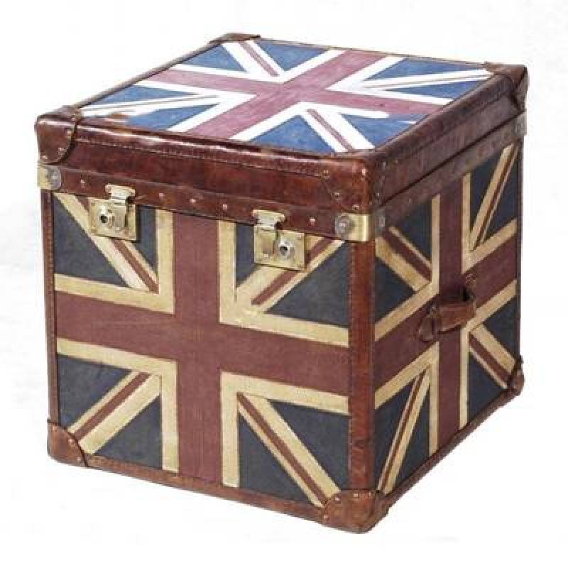 欧式复古英国米子旗箱子3d模型下载 欧式复古英国米子旗箱子3d模型下载