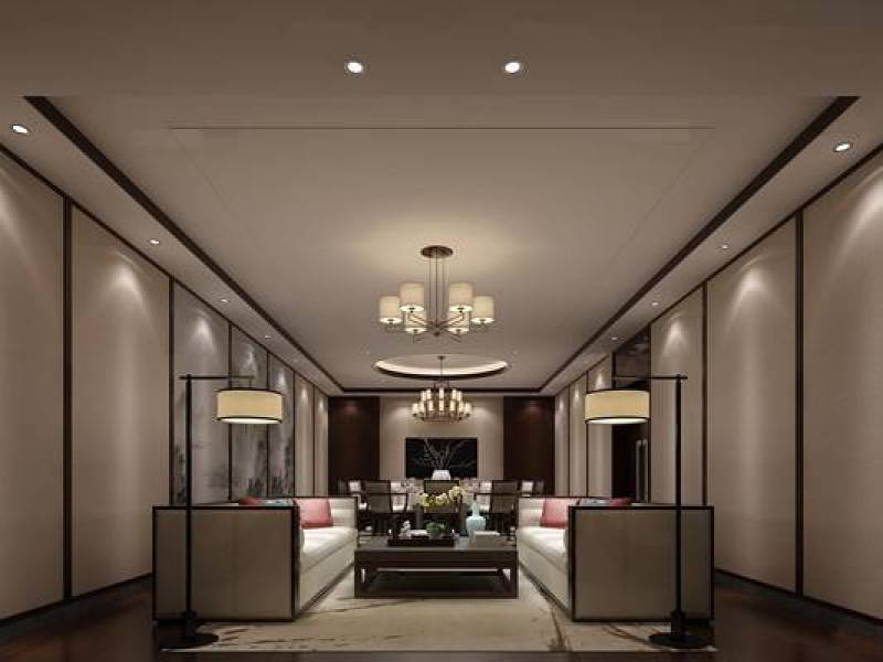 中式酒店餐厅包房休息区3D模型下载 中式酒店餐厅包房休息区3D模型下载
