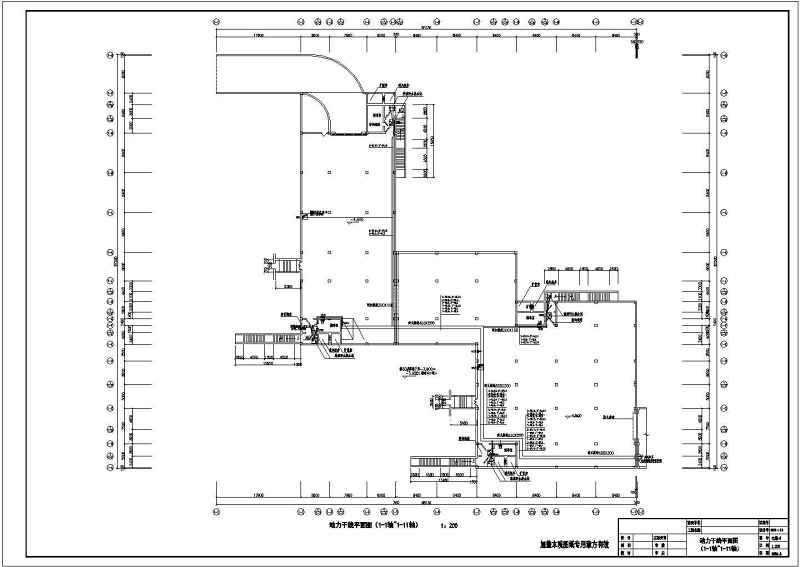 某4个防火分区地下车库电气设计图