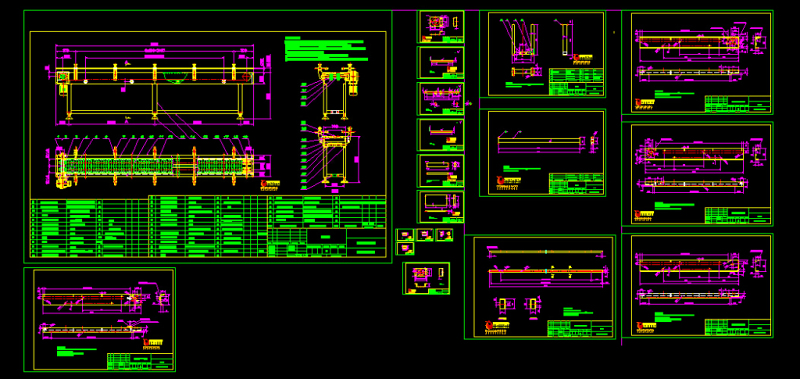 平顶链板输送机（套图）CAD图纸