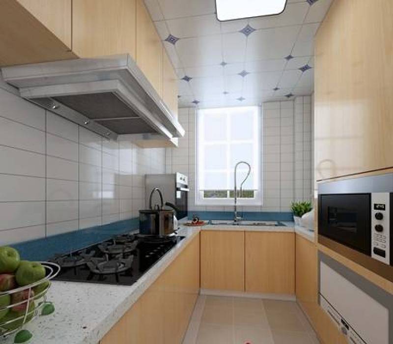 现代家居封闭厨房 油烟机3D模型下载 现代家居封闭厨房 油烟机3D模型下载