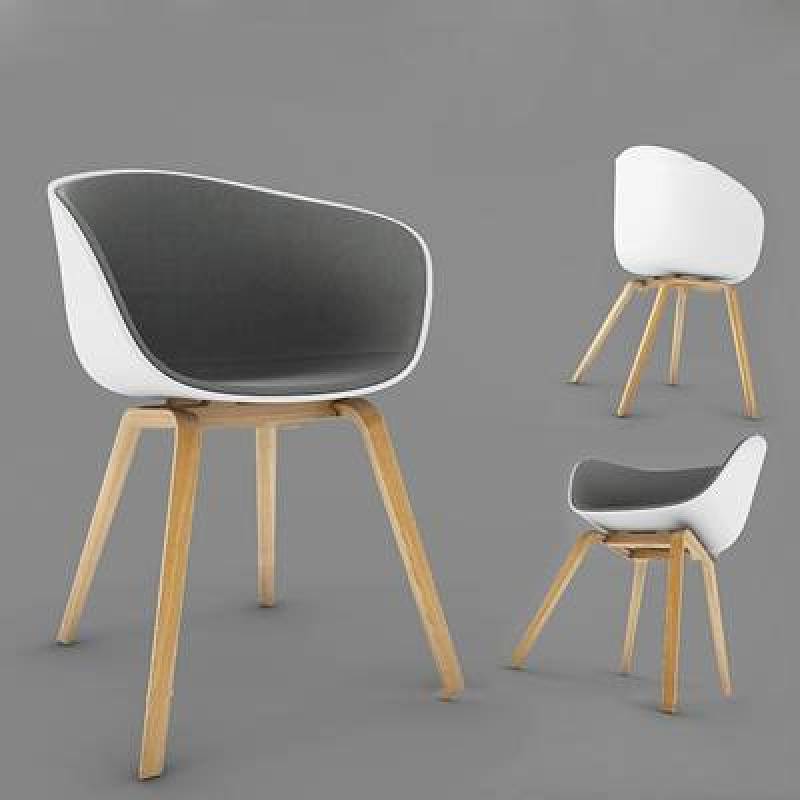 现代实木单椅3d模型下载 现代实木单椅3d模型下载