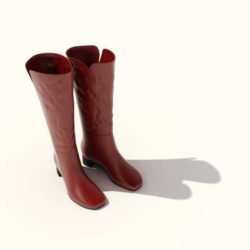 棕色皮质鞋子3D模型下载 棕色皮质鞋子3D模型下载