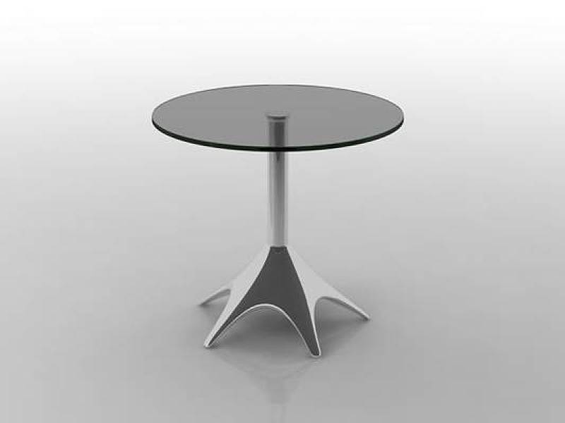 现代圆形玻璃休闲桌3D模型下载 现代圆形玻璃休闲桌3D模型下载