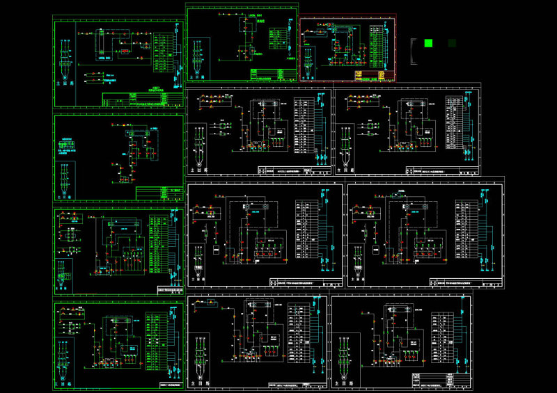 各种电机控制原理图CAD机械图纸