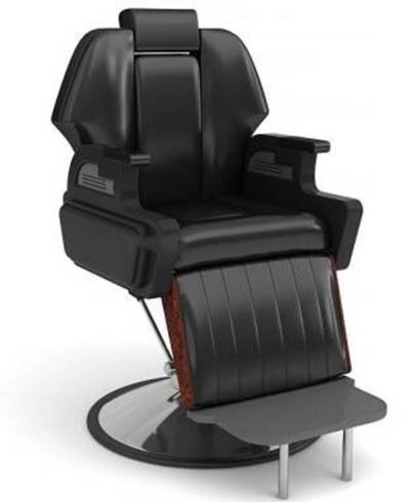现代黑色皮革理发店专用椅3D模型下载下载 现代黑色皮革理发店专用椅3D模型下载下载
