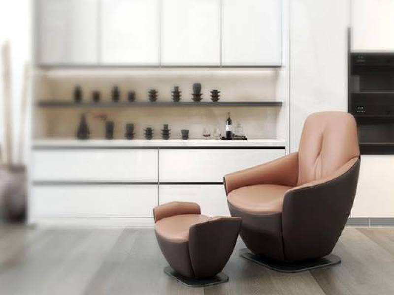 北欧休闲单人沙发脚蹬3D模型下载 北欧休闲单人沙发脚蹬3D模型下载