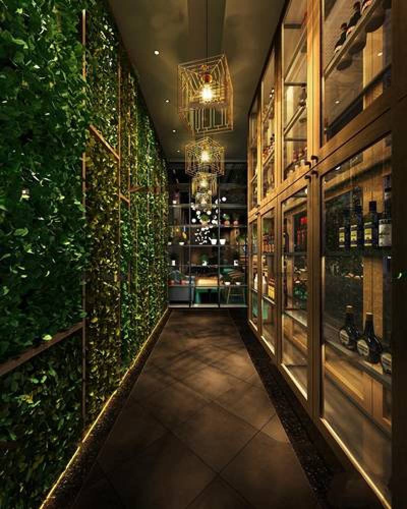 工业风豪华酒吧走廊3D模型下载 工业风豪华酒吧走廊3D模型下载