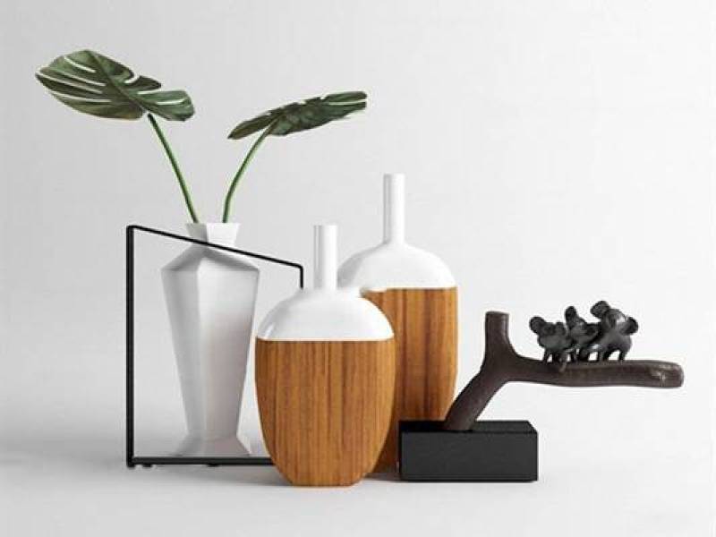 现代花瓶雕塑摆件组合3D模型下载 现代花瓶雕塑摆件组合3D模型下载
