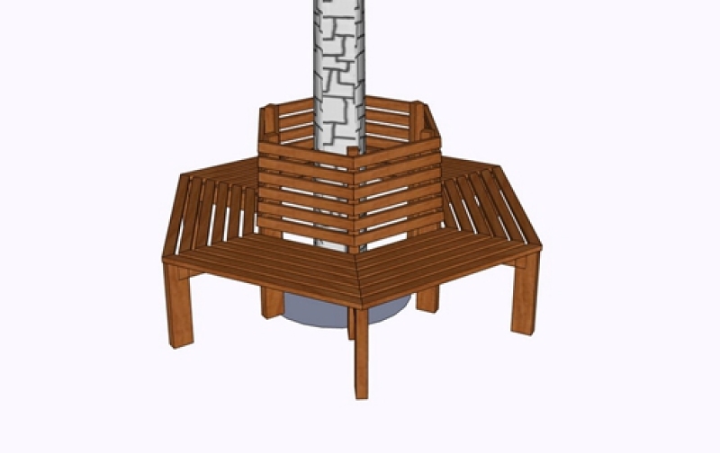 树池坐凳组合su模型下载 树池坐凳组合su模型下载