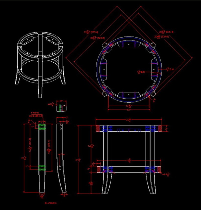 现代座椅（CAD图档）