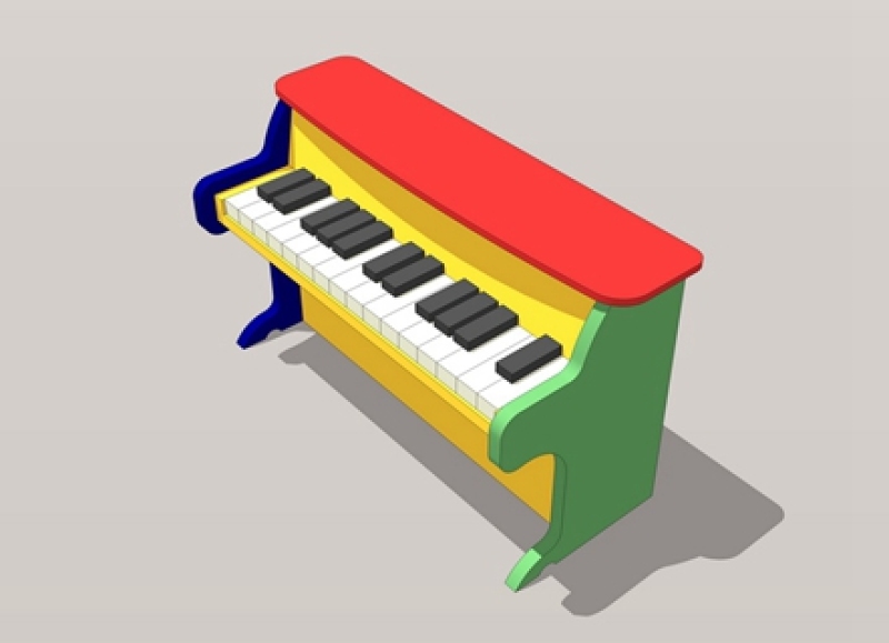 儿童钢琴su模型下载 儿童钢琴su模型下载