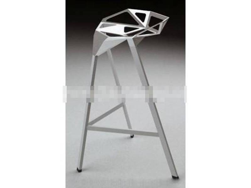 现代银色铁艺吧椅3D模型下载 现代银色铁艺吧椅3D模型下载