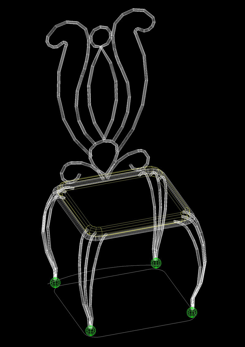 椅子cad模型设计