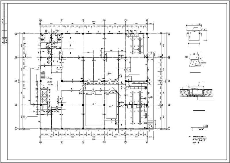农大东区食堂建筑设计施工图