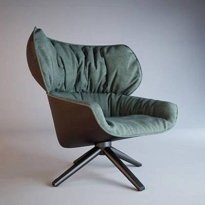 现代布艺休闲单椅3d模型下载 现代布艺休闲单椅3d模型下载