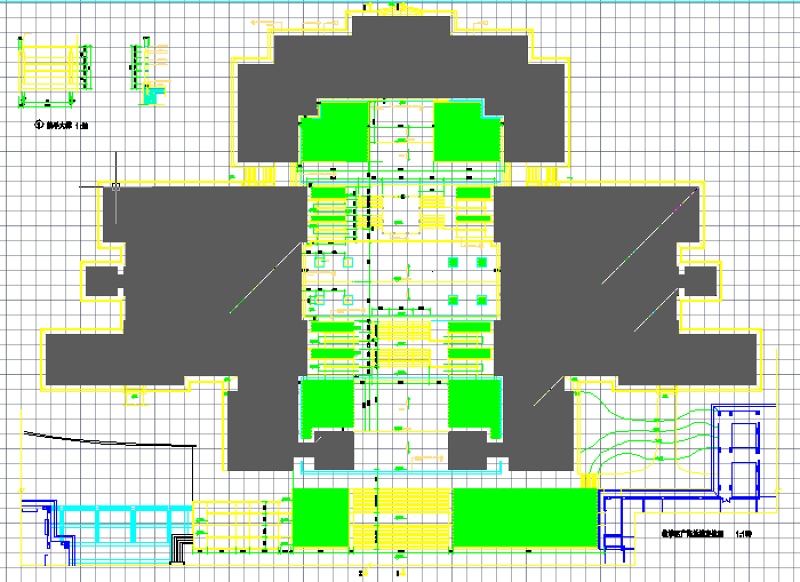 某学校教学楼广场环境设计图