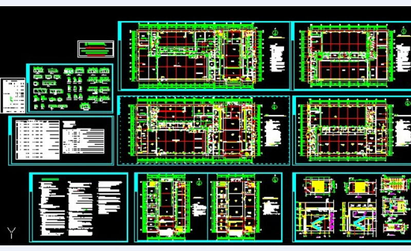 某药厂车间建筑施工图CAD设计图下载