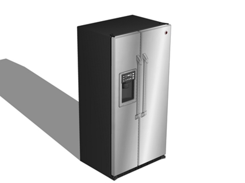双开门冰箱SU模型下载 双开门冰箱SU模型下载