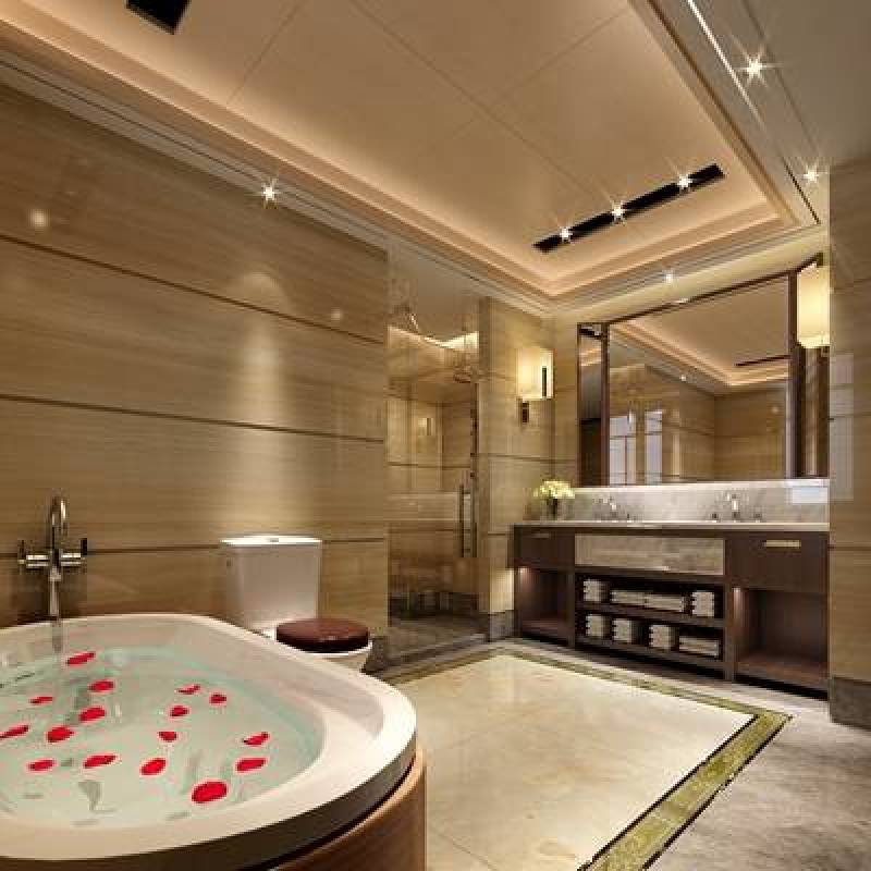 现代家居卫生间 白色浴缸 洗面盆收纳柜组合3D模型下载 现代家居卫生间 白色浴缸 洗面盆收纳柜组合3D模型下载