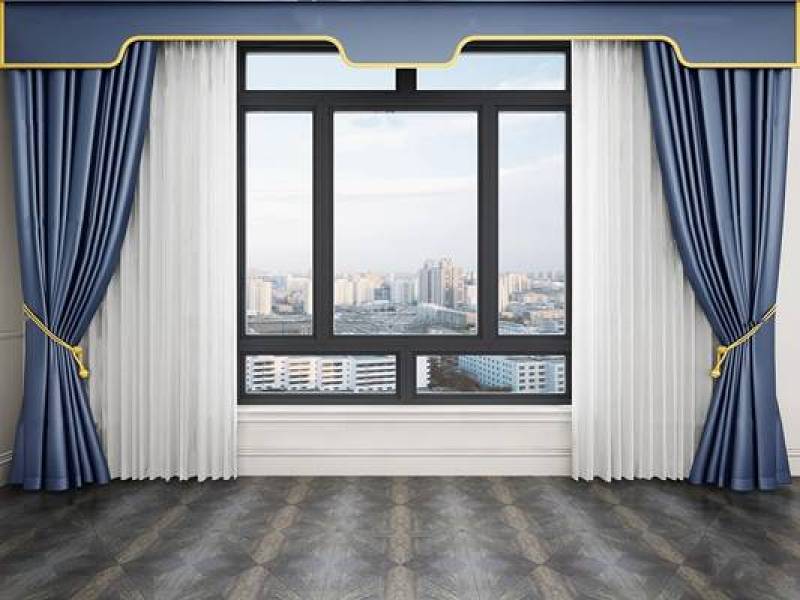 现代窗户窗帘窗纱3D模型下载 现代窗户窗帘窗纱3D模型下载