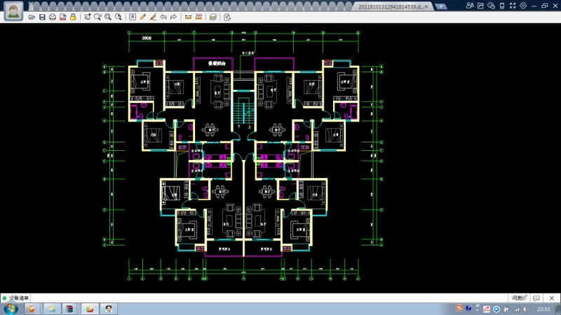 小型安置房方案CAD平面户型图
