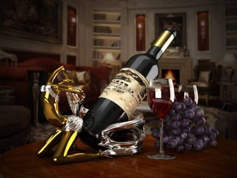 现代人物造型酒架红酒3D模型下载 现代人物造型酒架红酒3D模型下载