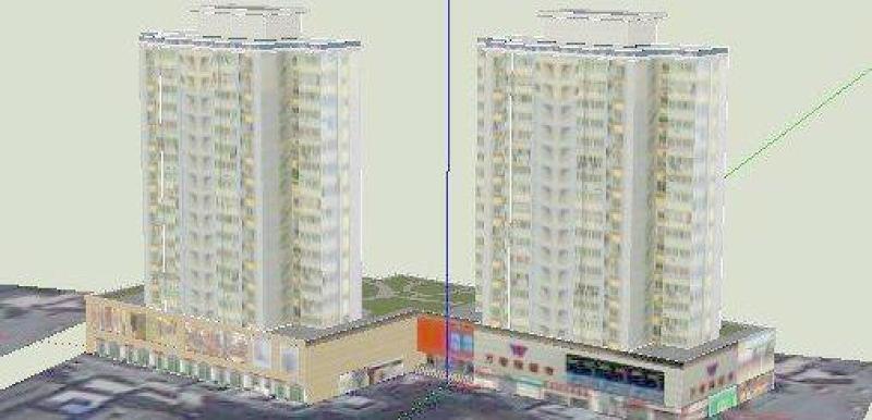 两栋住宅SU模型