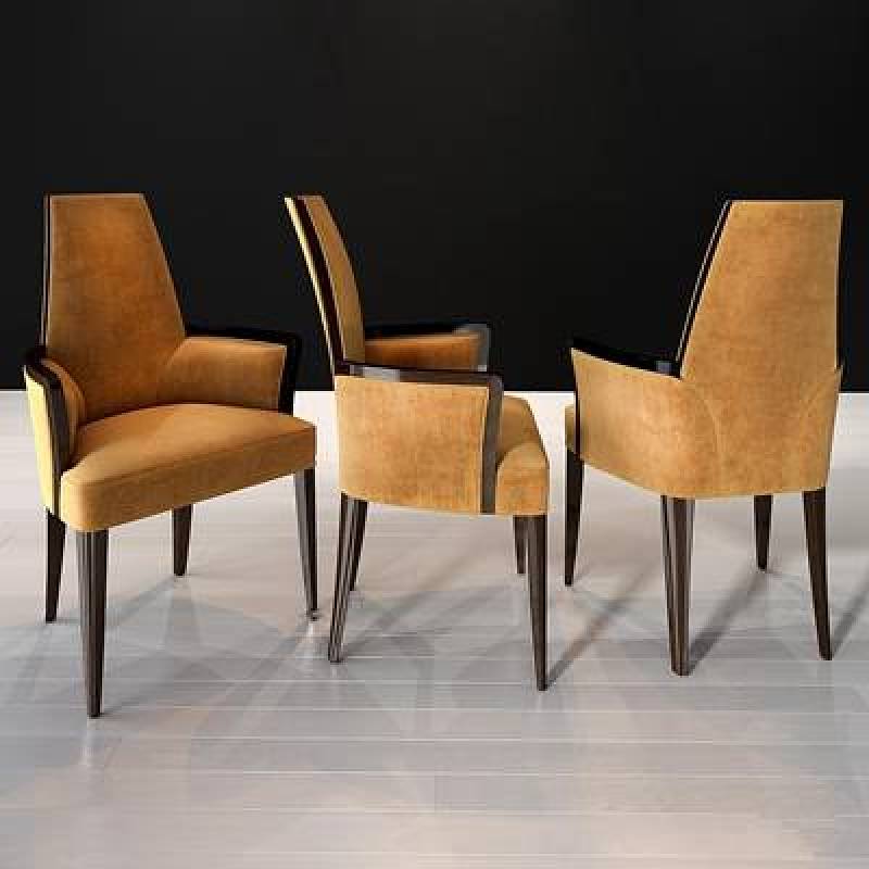现代皮革单椅餐椅3D模型下载 现代皮革单椅餐椅3D模型下载